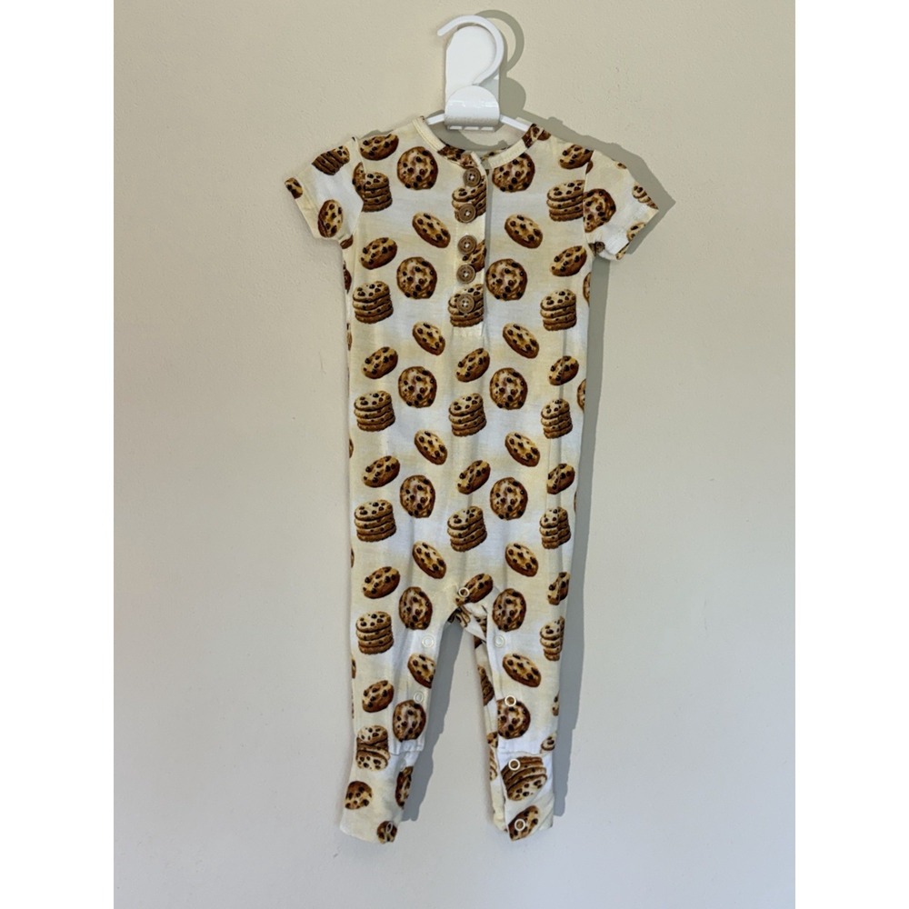 Posh Peanut Chocolate Chip Cookies Button Bamboo Outfit Unisex Baby‎ Infant 6-9M